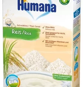 *Каша Humana безмолочная Рисовая 200г (775658)