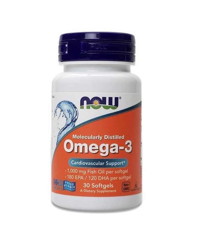 NOW ОМЕГА-3 1000мг капс.№30