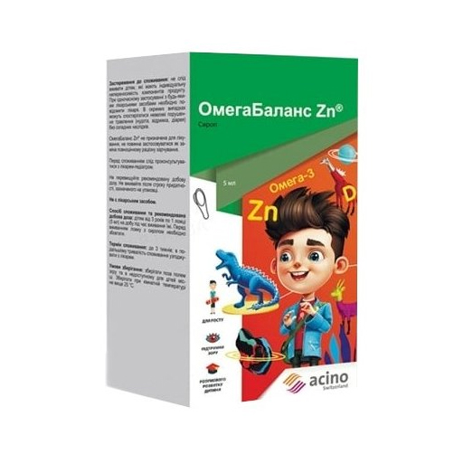 *Омегабаланс Zn сироп в ложці по 5мл №20