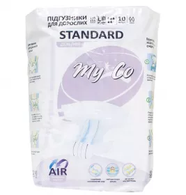 *Підгузники д/дорослих MyCo STANDARD р.L/3 №10
