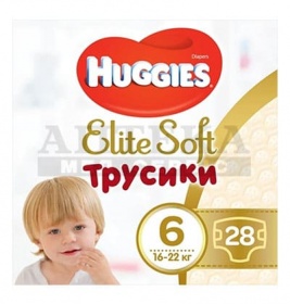 Підгузки-трусики Хаггіс Pants 6 Mega Elite Soft №28