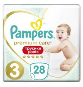 Підгузки-трусики Pampers Premium Care Pants Midi 6-11 кг №28