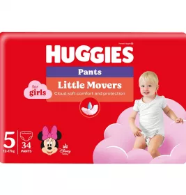 Підгузники-трусики Хаггіс для дівчаток 5 (12-17 кг) №34