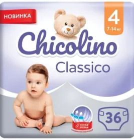 *Подгузники Chicolino MEDIUM 4 (7-14кг) №36
