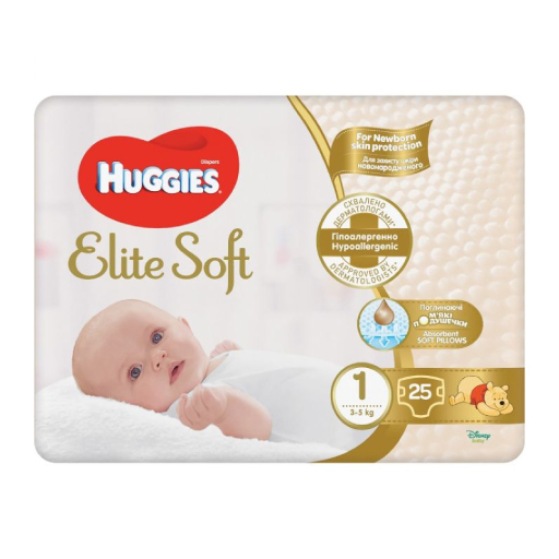 *Підгузники Хаггіс Elite Soft 1, №25