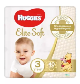 Подгузники Хаггис Elite Soft/Extra Care 3 №40