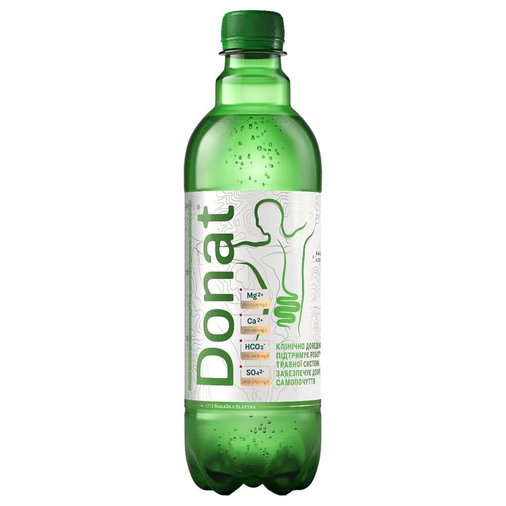 Вода Донат Mg Лікувальна мінеральна ПЕТ 0.5 л