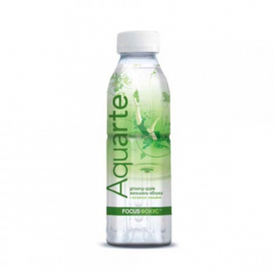 *Вода Aquarte Фокус з екстрактом женьшеня і смаком яблука 0,5л