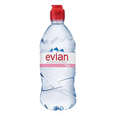 Вода Evian мінеральна Спорт негазована ПЕТ 0,75 мл