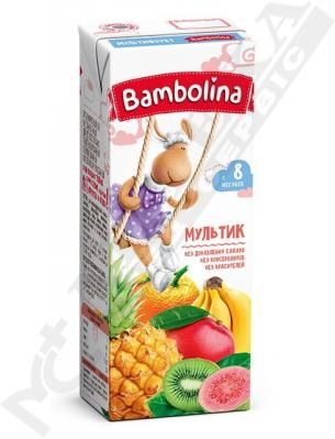 Сік Bambolina мультифруктовий відновлений 200 мл
