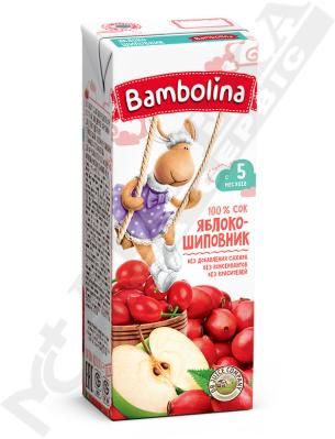 *Сок Bambolina яблоко-шиповник 0,2 л *Сок Bambolina яблоко-шиповник 0,2 л