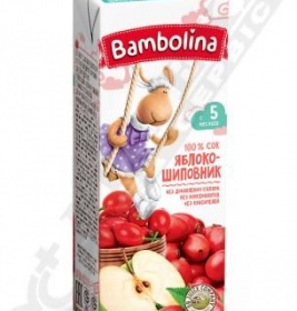Сік Bambolina яблуко-шипшина 0,2 л