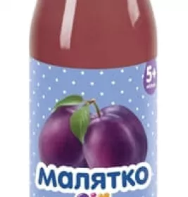 Сік Малятко сливовий з м'якоттю скло 175 мл