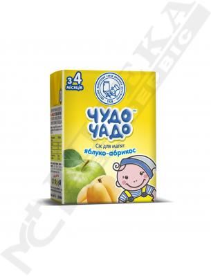 *Сік Чудо-чадо яблучно-абрикосовий з м'якотю і цукром 200 мл