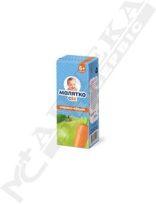 Сік Малятко морквяно-яблучний ТП 200 мл