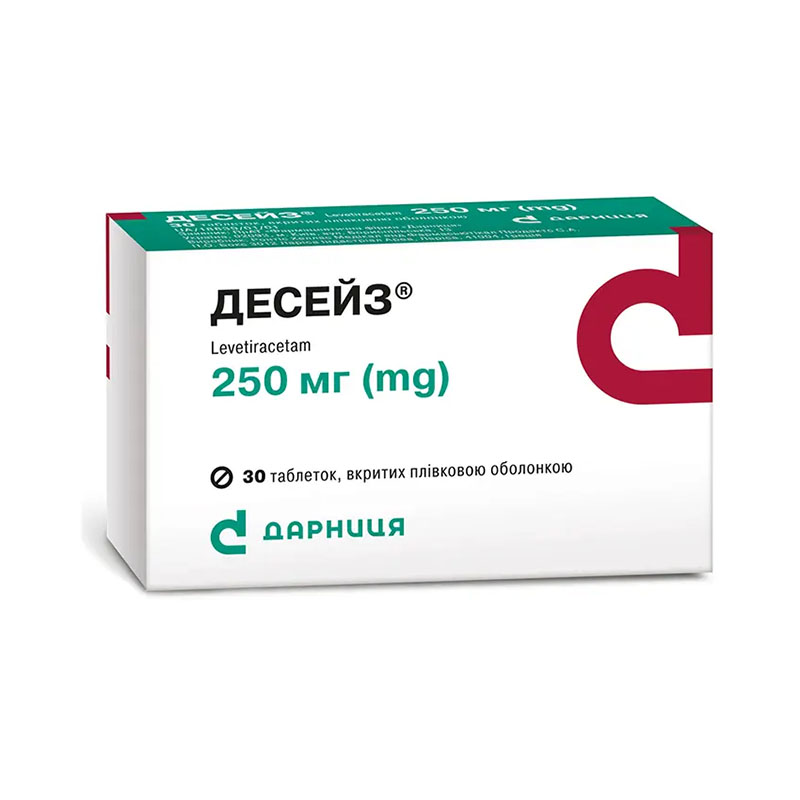 Десейз-Дарница таблетки по 250 мг 30 шт. (10х3) Десейз-Дарница таблетки по 250 мг 30 шт. (10х3)