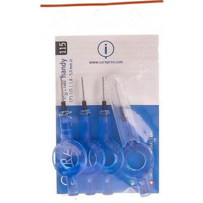 CURAPROX набір йоржиків regular handy д/ортод.d 1,8мм 4шт+4тримача CPS015