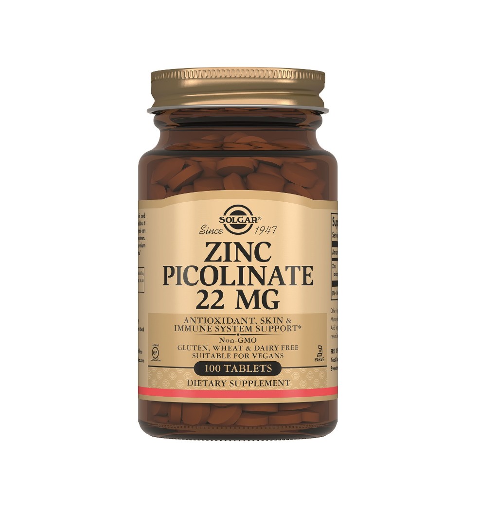 Солгар (Solgar) Цинк піколінат 22мг табл. №100