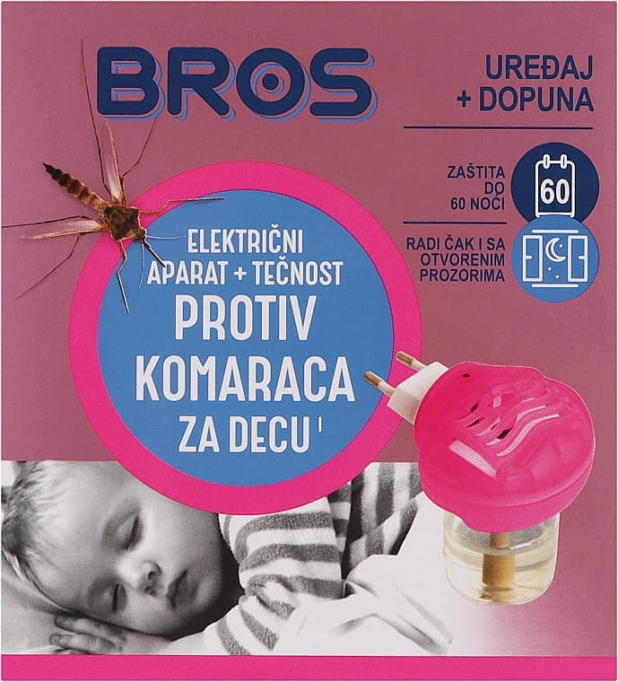 *BROS Эл.фумигатор+жидкость д/детей 60 ночей *BROS Эл.фумигатор+жидкость д/детей 60 ночей