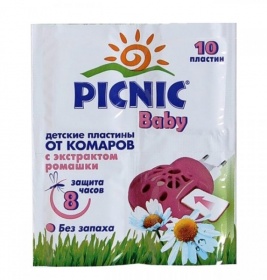 *Пластини PICNIC Baby дитячі від комарів №1