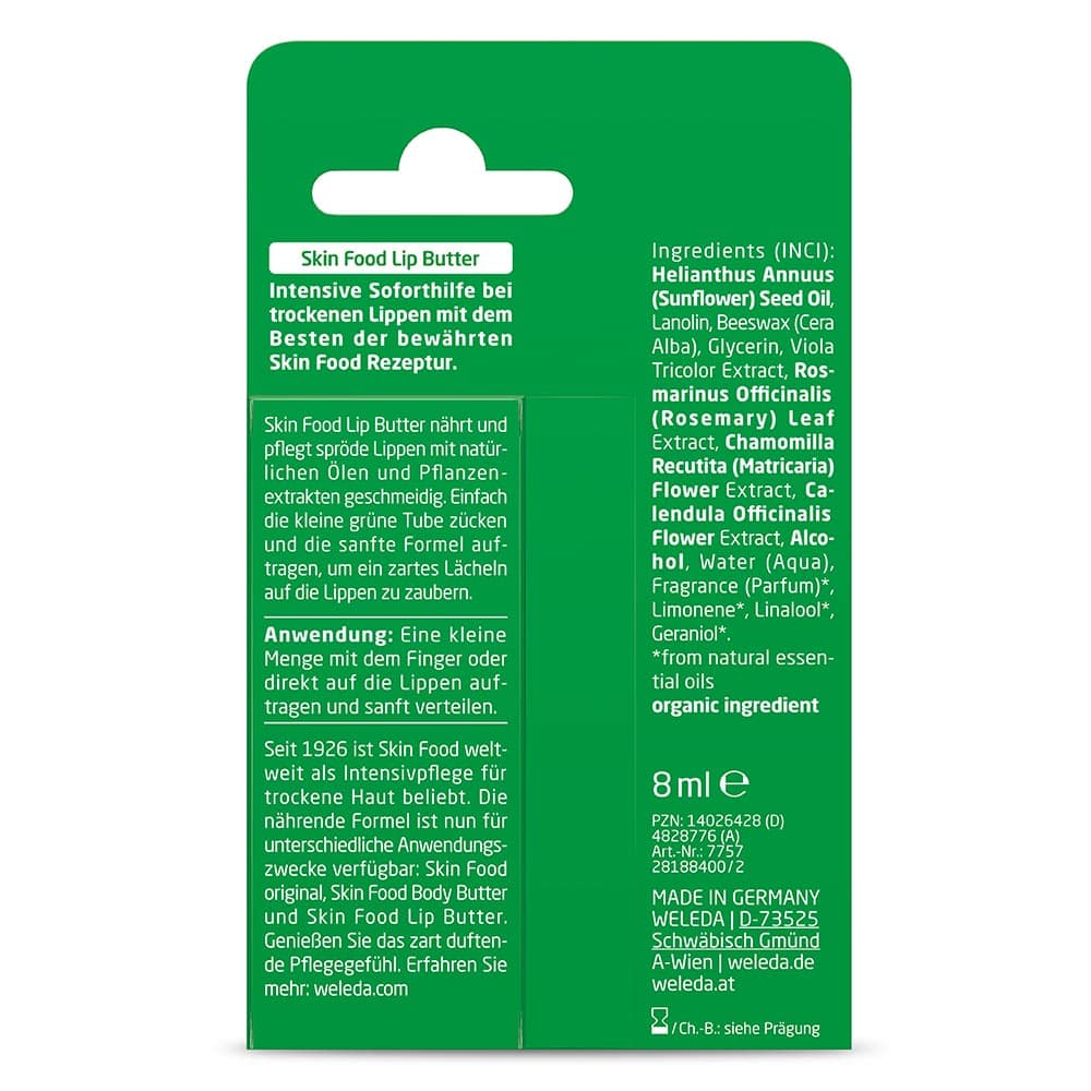 Бальзам Weleda для губ Скин Фуд 8 мл