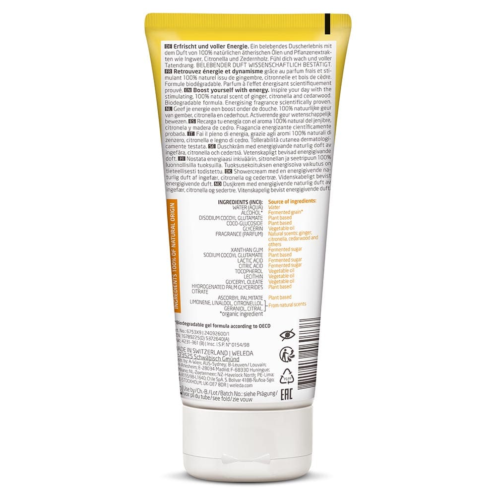 Гель Weleda для душа Арома Энерджи 200мл