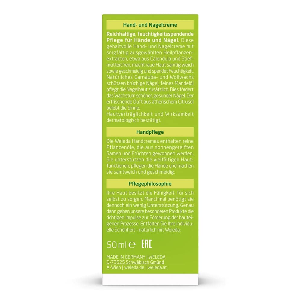 Крем Weleda Цитрусовый питательный для рук и ногтей 50 мл