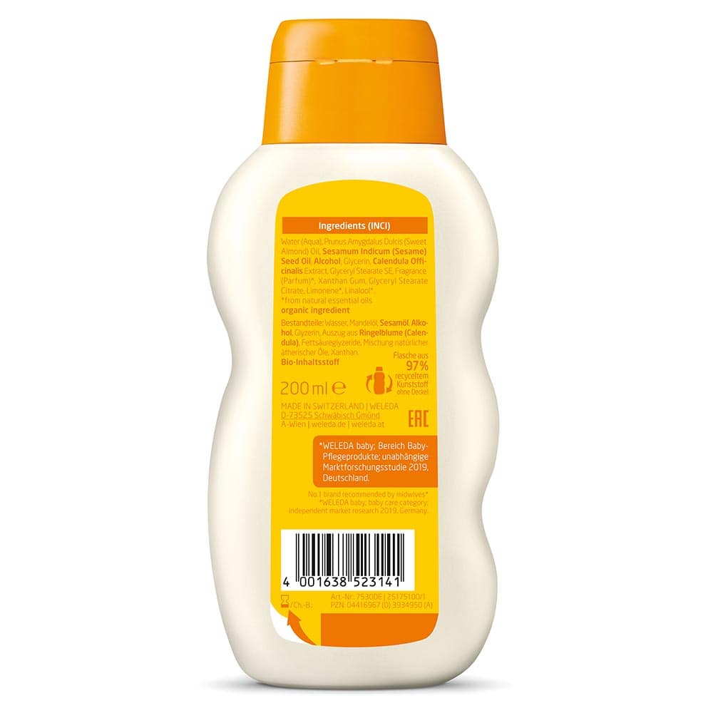 *Засіб Weleda для купання новонароджених Календула 200 мл