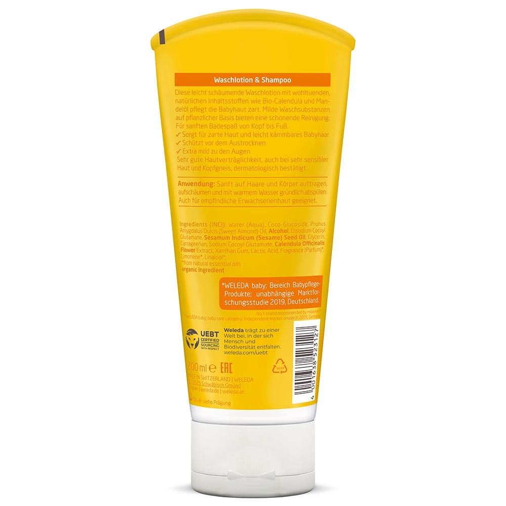 Шампунь-гель Weleda для тіла і волосся Календула 200 мл