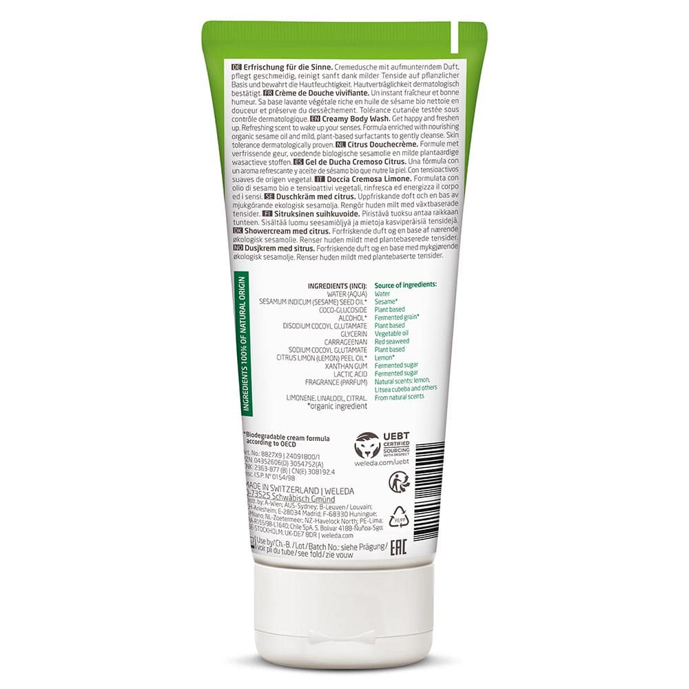 Гель Weleda для душа освежающий Цитрусовый 200 мл