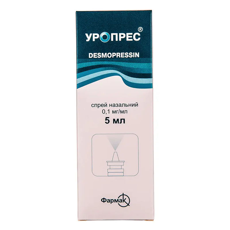 Уропрес спрей назальный 0.1 мг/мл по 5 мл у флаконі 1 шт.