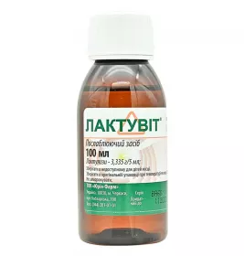 Лактувіт сироп 3.335 г/5 мл по 100 мл у флак. полім.