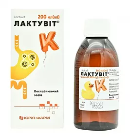 Лактувіт сироп 3.335 г/5 мл по 200 мл у флак. полім.