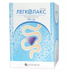 Легколакс порошок по 300 г у банці з мірною ложкою
