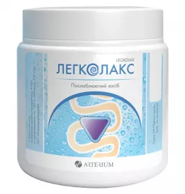 Легколакс порошок по 300 г у банці з мірною ложкою