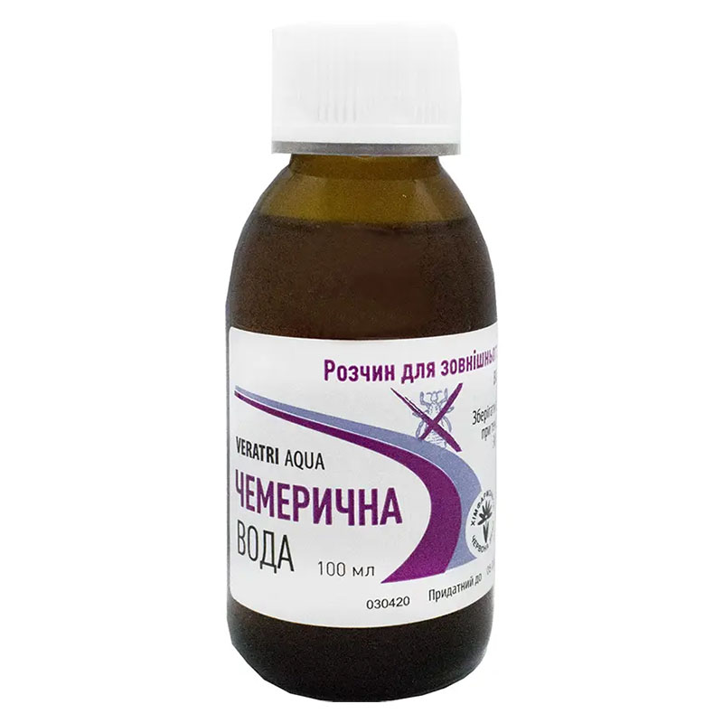 Чемерична вода розчин по 100 мл у флаконі