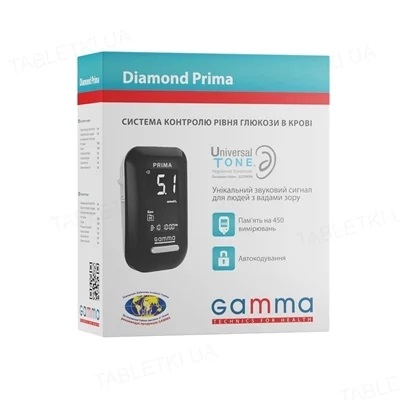 Глюкометр Gamma Diamond Prima Глюкометр Gamma Diamond Prima