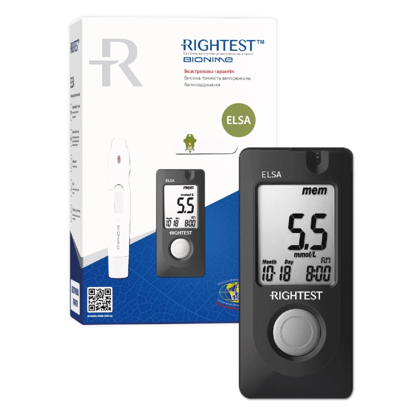 Глюкометр Bionime Rightest ELSA Глюкометр Bionime Rightest ELSA