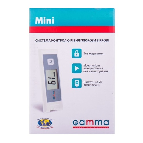 Глюкометр Gamma Mini