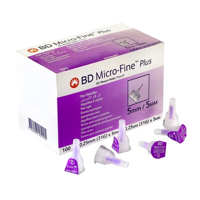 Голка для шприц-ручки BD Micro Fine Plus 31G (0,25*5мм) №1