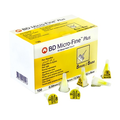 Игла д/шприц-ручки BD Micro Fine Plus 30G (0,3x8мм) №1 Игла д/шприц-ручки BD Micro Fine Plus 30G (0,3x8мм) №1