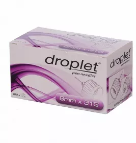 *Игла Droplet для шприц-ручки 31G длинна 6 мм*0,25 мм №100