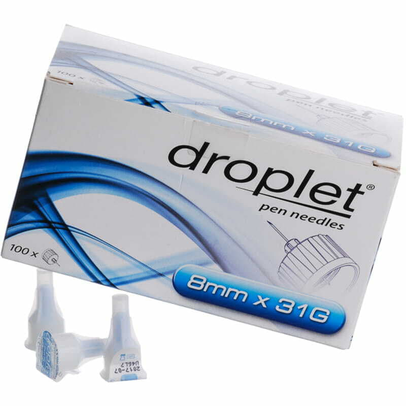 *Игла Droplet для шприц-ручки 31G длинна 8 мм*0,25 мм №100 *Игла Droplet для шприц-ручки 31G длинна 8 мм*0,25 мм №100
