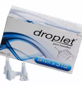 *Игла Droplet для шприц-ручки 31G длинна 8 мм*0,25 мм №100