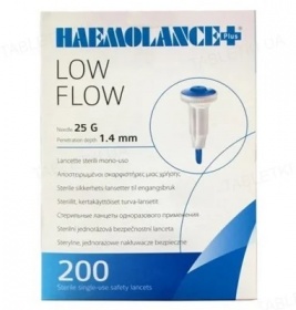 *Ланцети безпечні стерильні HAEMOLANCE Plus LOW FLOW голка 25G тип №200