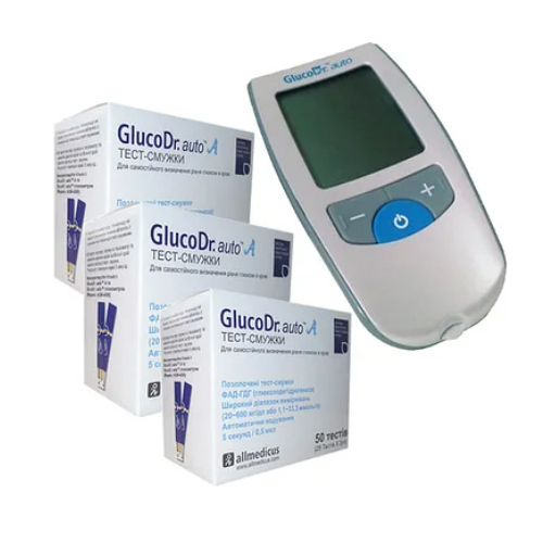 Тест-полоски GlucoDr auto А AGM 4000 для глюкометра №50 Тест-полоски GlucoDr auto А AGM 4000 для глюкометра №50