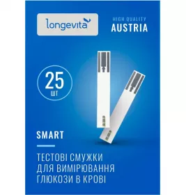 *Тест-смужки Longevita Smart д/визн.глюкози №25