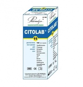 *Тест-смужки CITOLAB 11 діагностичні для аналізу сечі №100