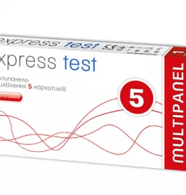 *Тест Express test на наркотики ( Мультипанель на 5 полосок)
