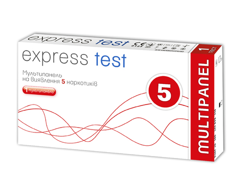*Тест Express test на наркотики ( Мультипанель на 5 полосок)